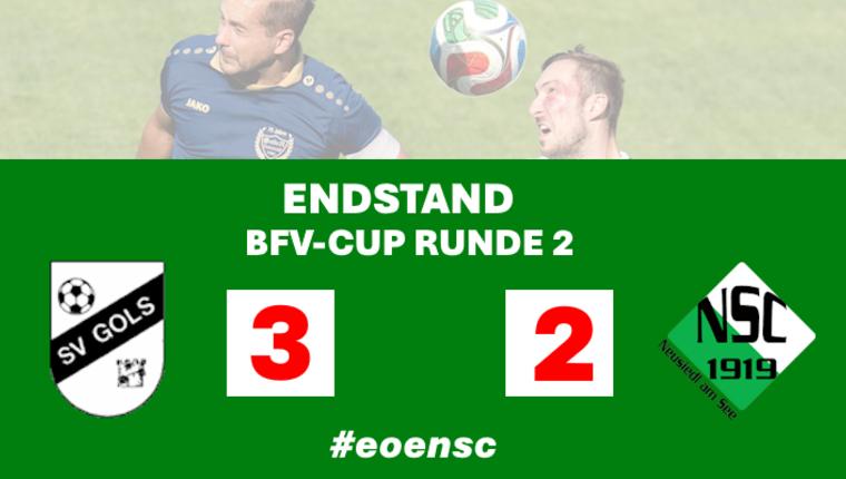 BFV-Cup: SV Gols besiegt NSC Neusiedl am See 3:2
